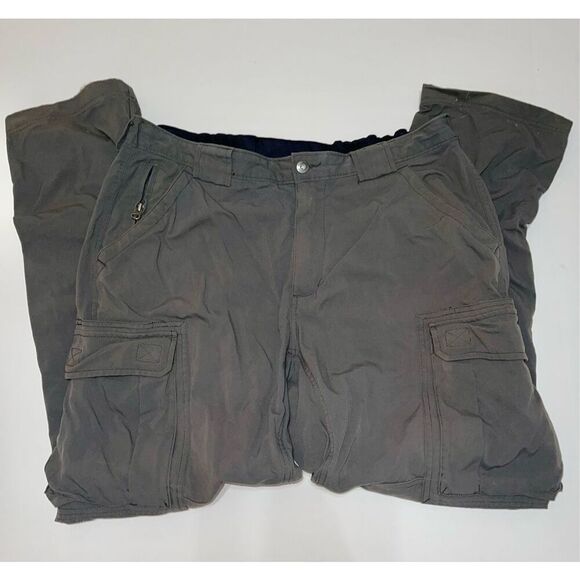 Duluth Trading Pants Mens Size L × 32 Nylon Hiking Outdoor Gray Cargo A27 - Picture 1 of 6